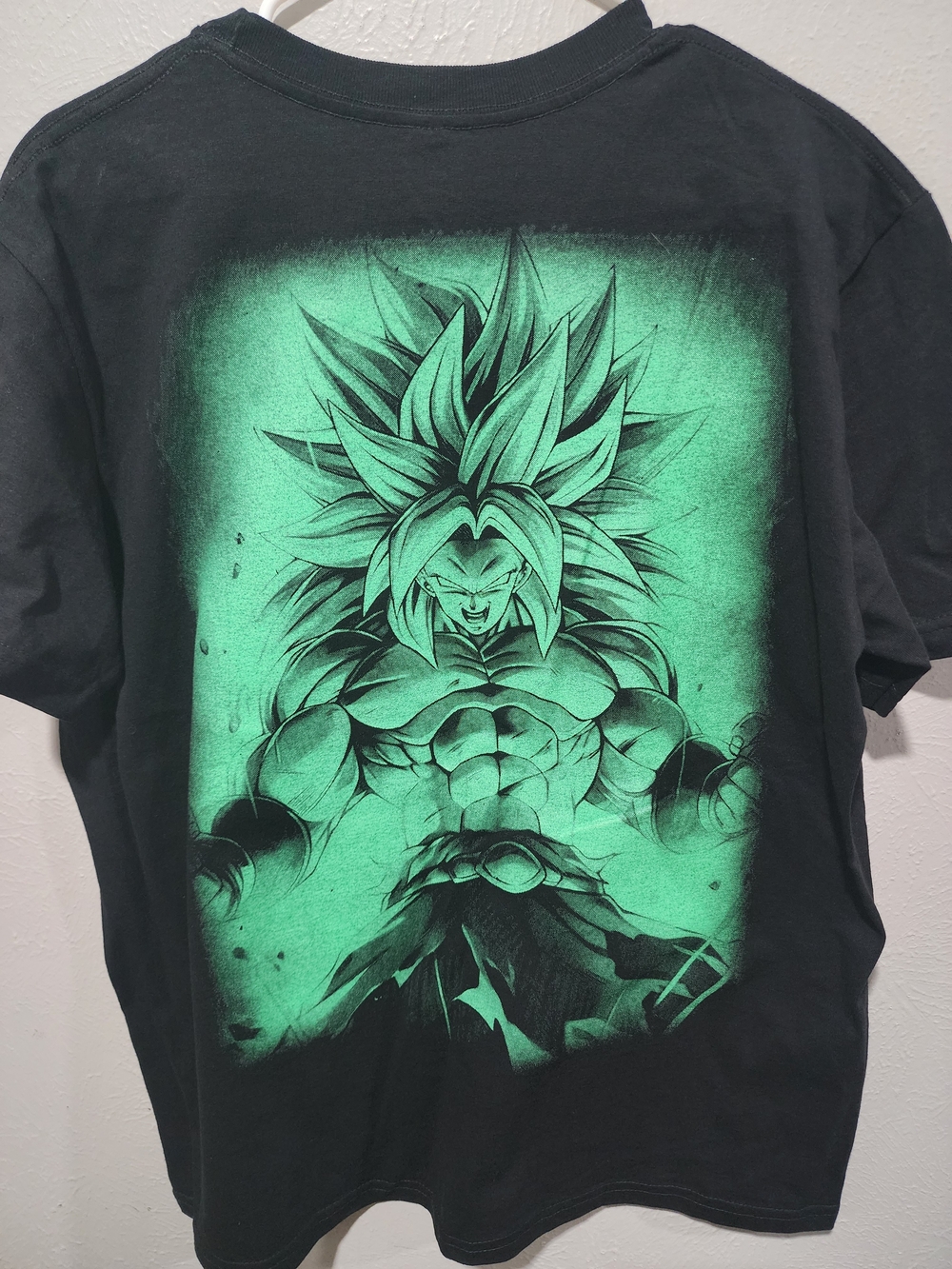 Dragon Ball Z Inspired Super Saiyan Neon Graphic T-Shirt Black Anime Tee - Picture 2 of 6